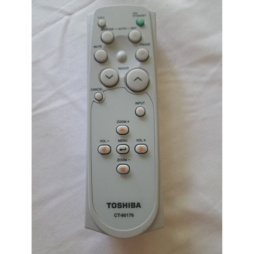 Toshiba CT-90176 Ivory White Projector Remote Control for TLP-S40 T60 T60M